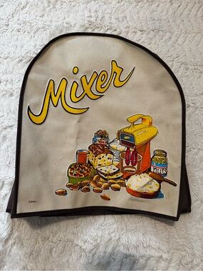 VTG 70s D.A.C. Stand Mixer Cover Retro Kitschy Kitchen Vinyl Appliance Cover MCM